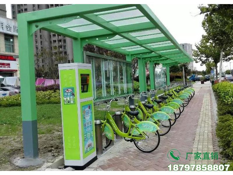 郴州公交站共享自行车存放亭