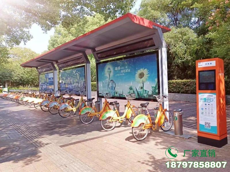 澄迈城市中心智能共享单车候车棚