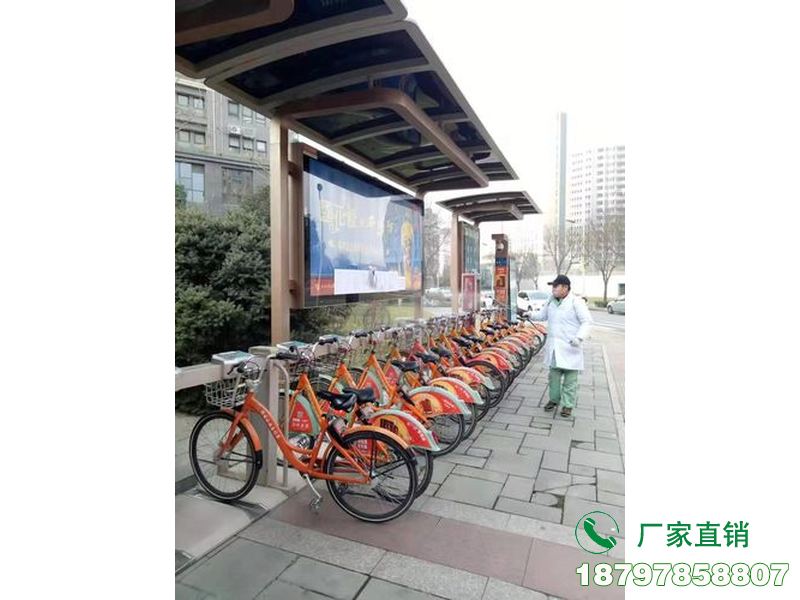 安顺公交站点共享自行车棚